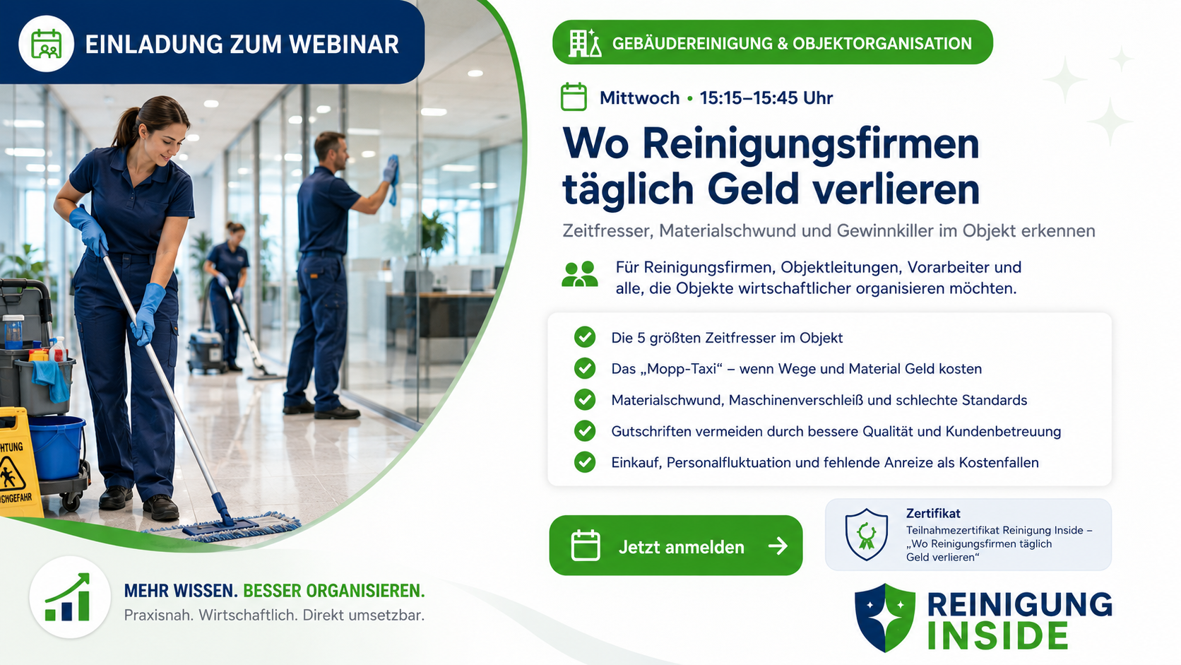 Wo Reinigungsfirmen täglich Geld verlieren